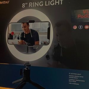 8” ring light never opened